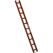 Euroline Premium Kaminkehrerleiter 10 Sprossen RAL8004 Rot