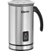 Bartscher MS600, Automatic milk frother/warmer, Schwarz, Silber, Edelstahl, 150 ml, 400 ml, 0,6 l