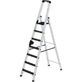 Proregal Stufen-Stehleiter 250 kg einseitig begehbar mit clip-step R13 7 Stufen