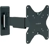 Puremounts PM-EASYFLEX-37 - TV Wandhalterung, neigbar, schwenkbar, 17''- 42'', schwarz