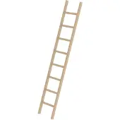 MUNK Günzburger Steigtechnik MUNK Holz-Anlegeleiter 8 Sprossen