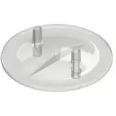 Kerbl Melkeimerdeckel flach 16x20mm transparent, 2 Stutzen