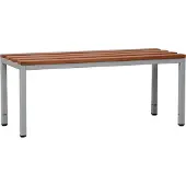 Gürkan Garderobenbank 107192 grau, buche Holz 100,0 cm