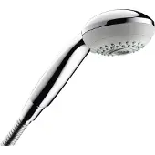 Hansgrohe Crometta 85, Handduschbrause mit Kopf, Chrom, Wand