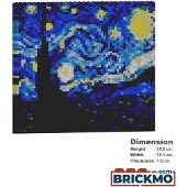 Jekca Bricks The Starry Night Brick Painting 01S ST24CP04