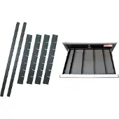 Bgs 67166 Schubladenteiler für Werkstattwagen PROFI (Art. 4111), 6-tlg.