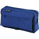 Herlitz 11415981, Weiches Federmäppchen, Polyester, Blau, Einfarbig, Reißverschluss, 210 mm