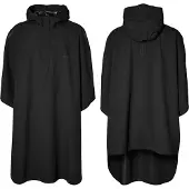 Basil Hoga Wasserdichter Poncho Schwarz Mann Schwarz One Size