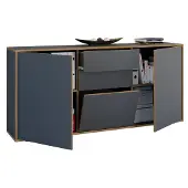VCM Holz Kommode Sideboard Salia Breite 160 Schublade