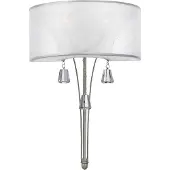 Elstead Lighting Elstead Mime Wandleuchte E14 2-fach Nickel gebürstet