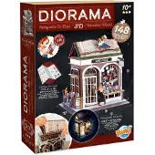 Buki France Buki Diorama librairie, Bastelset für Kinder, 10 Jahr(e), Batterien erforderlich, Mehrfarbig