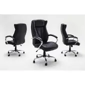 MCA Furniture Chefsessel Porter Schwarz, 68 cmx73 cmx116-126 cm kaufen