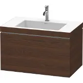 Duravit Waschtischunterschrank c-bonded L-Cube 80x48cm, 1 HL, N geb., 1 Ausz., wandhängend