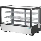 Polar G-Serie Theken-Kühlschrank Schwarz Quadratisches Glas 160L