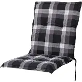 Sun Garden Auflage Niederlehner Naxos10623-800 schwarz-braun-beige kariert 100x49x6 cm