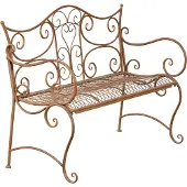 Lomadox Gartenbank Tara romantisch antik braun
