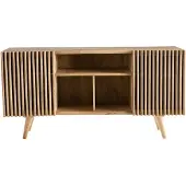 Miliboo - Sideboard mit Schiebetüren ALBA aus massivem Mangoholz