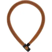 ABUS IVERA Chain 7210 – Flexibles Kettenschloss für Fahrräder, 110 cm, Orange