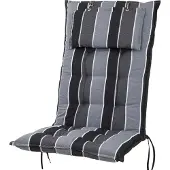 Sun Garden Auflage Hochlehner Monte 20208-710 grau gestreift 119x50x8 cm