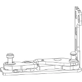 MACO Ecklager POWER für Bodenschwelle, 13V, rechts, silber (227286)