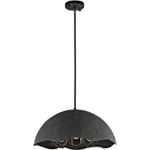 Elstead Lighting Elstead Fracture Hängeleuchte E27 3-fach Verwittertes Zink