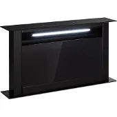 Klarstein Downdraft-Dunstabzugshaube 90cm, versenkbare Abluft/Umluft-Dunstabzugshaube, 714 m³/h mit Boost-Modus, 8 Modi, LED-Licht, Timer, leise, ohne Rohr, Schwarz 60 cm