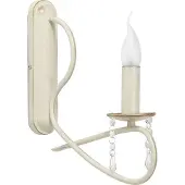Licht-Erlebnisse Wandlampe Jugendstil "Fresco" Weiß mit in Gold Metall Glas Wandleuchte Wohnzimmer Schlafzimmer Flur