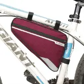 System-S Fahrrad Tasche Befestigung spritzwasserfest in Rot Dreiecktasche Rahmentasche Triangeltasche