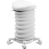 Topstar Sitness 4D mit Rollen weiß/papyrus ergonomischer Sitzhocker, Aktivhocker gegen Rückenschmerzen
