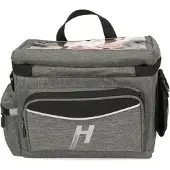 Haberland Lenkertasche 8l Max grau - praktische Fahrrad-Lenkerbag mit KLICKfi....