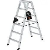 Proregal Stufen-Stehleiter beidseitig begehbar 2x6 Stufen