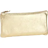 Clairefontaine 4x Schlampermäppchen Leder Cuirisé TM flach 22x11cm Golden 8705C