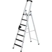 MUNK Günzburger Steigtechnik Günzburger Steigtechnik Stufen-Stehleiter einseitig begehbar mit clip-step 7 Stufen