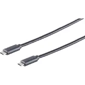 Kabelbude.eu USB Kabel, 3.1, C-Stecker - C-Stecker, 1,0m