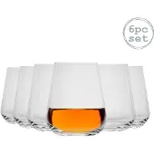 Bormioli Rocco Rocco Inalto Uno Stemless Weingläser Set - 450ml - Packung mit 6