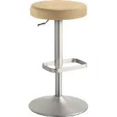 Mayer Barstuhl Sitzmöbel 1200 44 x 44 x 55 cm Stahl chrom matt/beige