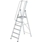 MUNK Günzburger Steigtechnik MUNK ML Bauleiter Aluminium-Stufenstehleiter 6 Stufen