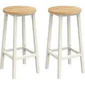 Vasagle Barhocker Barstühle (Set, 2 St., 2er), bis 100kg belastbar, 32x32x65cm, CBL32