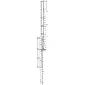 MUNK Günzburger Steigtechnik MUNK ortsfeste Steigleitern Aluminium eloxiert, 11,76m SH PG2