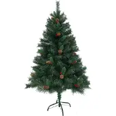SVITA Weihnachtsbaum künstlich Tannenzapfen und Beeren inkl. Ständer 150cm
