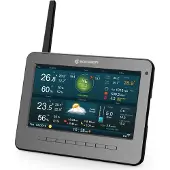 Bresser 7003500 Basisstation für WLAN Funk Wetterstation mit 17,8 cm TFT