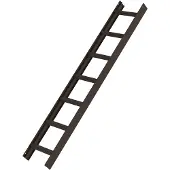 MUNK Günzburger Steigtechnik MUNK Aluminium Dachleiter 7 Sprossen braun