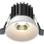 Maytoni LED Einbauleuchte rund 7W 3000K IP20 Aluminium Weiß Energiesparend