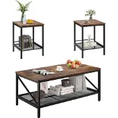 Vevor 3-teiliges Wohnzimmertisch-Set