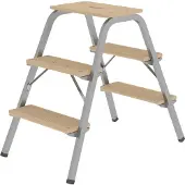 MUNK Günzburger Steigtechnik MUNK Stahl-Holz-Tritt 3 Stufen