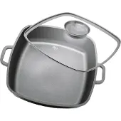Elo Aluguss-Backform mit Glastür und Aromagriff 28x28 cm 19658