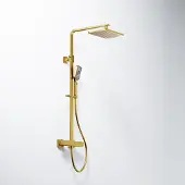 Steinberg Serie 342 Brauseset, Komplettset inklusive Thermostat, Regenbrause und Handbrause, 3422721BG