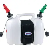 Hünersdorff Doppelkanister Profi natur mit Satteltasche / 1 Auslaufrohr / Einfüllsystem Kraftstoff + Öl, 6+3L - 804962
