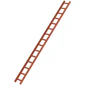 MUNK Günzburger Steigtechnik MUNK Aluminium Dachleiter 15 Sprossen rot