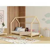 Benlemi Kinderhausbett TERY 80x160 cm Petroleum